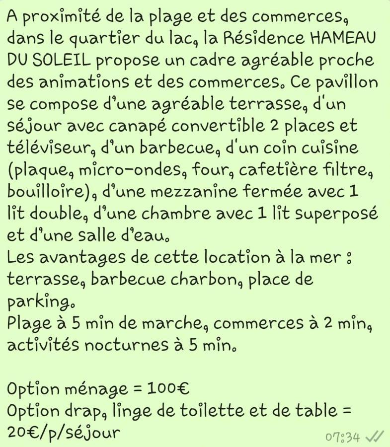 Pavillon Proche Plage ~ Hameau Du Soleil Port-la-Nouvelle Eksteriør billede